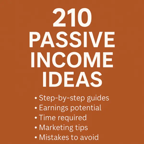210 Passive Income Ideas – Step-by-Step Guide to Build Wealth - Image 2